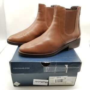 Cole Haan Women's Reid WaterProof Ankle Bootie Size 9.5 B W23212 Chestnut